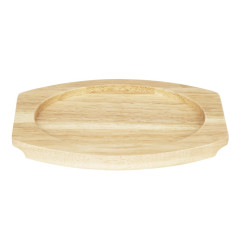 Planche en hévéa pour plat ovale en fonte Olympia 260x165mm pour FW817