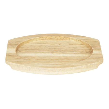 Planche en hévéa pour plat ovale en fonte Olympia 260x165mm pour FW817
