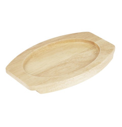 Planche en hévéa pour plat ovale en fonte Olympia 230x135mm pour FW818