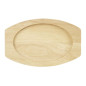 Planche en hévéa pour plat ovale en fonte Olympia 230x135mm pour FW818