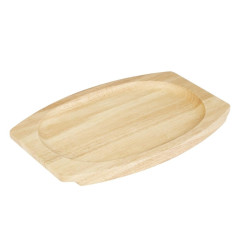 Planche en hévéa pour plat ovale en fonte Olympia 335x205mm pour GJ557
