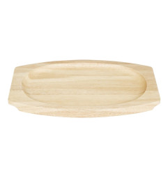 Planche en hévéa pour plat ovale en fonte Olympia 335x205mm pour GJ557