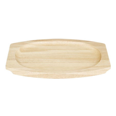 Planche en hévéa pour plat ovale en fonte Olympia 335x205mm pour GJ557