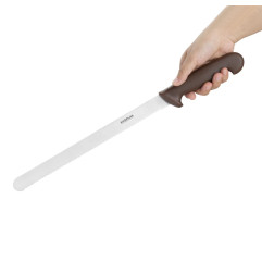 Couteau à trancher denté Hygiplas marron 30cm