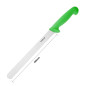 Couteau à trancher denté Hygiplas vert 248mm