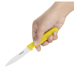 Couteau d'office Hygiplas jaune 7,5 cm