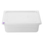 Bacs PP Hygiplas Click GN 1/2 avec couvercles et 7 clips de couleur 100mm 5,9L (lot de 4)