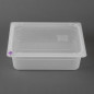 Bacs PP Hygiplas Click GN 1/2 avec couvercles et 7 clips de couleur 100mm 5,9L (lot de 4)