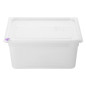 Bacs PP Hygiplas Click GN 1/2 avec couvercles et 7 clips de couleur 150mm 8,9L (lot de 4)