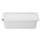 Bacs PP Hygiplas Click GN 1/3 avec couvercles et 7 clips de couleur 100mm 3,6L (lot de 4)