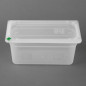 Bacs PP Hygiplas Click GN 1/3 avec couvercles et 7 clips de couleur 150mm 5,3L (lot de 4)