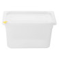 Bacs PP Hygiplas Click GN 1/4 avec couvercles et 7 clips de couleur 150mm 3,7L (lot de 4)