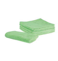 Chiffons microfibres Jantex verts (Lot de 5)