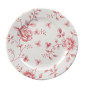 Assiettes plates Churchill Vintage Cranberry Rose Print 170mm (Lot de 6)