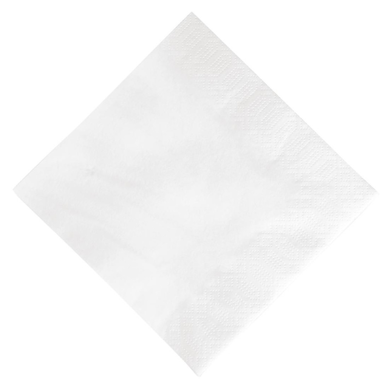 Serviettes ouate blanches Duni 330mm (Lot de 1000)