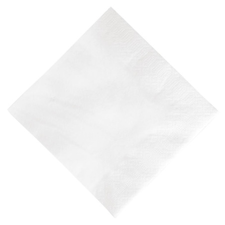 Serviettes ouate blanches Duni 330mm (Lot de 1000)