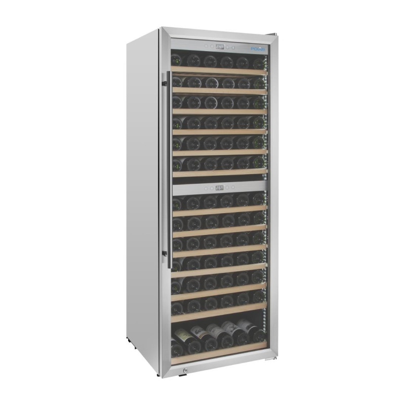 Cave à vin bi-zone Polar Série G inox 109 bouteilles