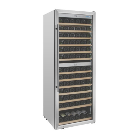 Cave à vin bi-zone Polar Série G inox 109 bouteilles