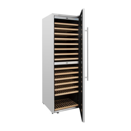 Cave à vin bi-zone Polar Série G inox 172 bouteilles