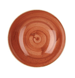 Assiettes coupes rondes Churchill Stonecast Spiced Orange 182mm (Lot de 12)