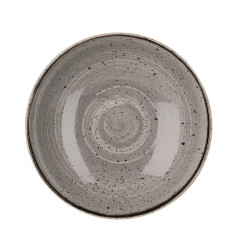 Assiettes coupes rondes Churchill Stonecast Peppercorn Grey 220mm (Lot de 12)