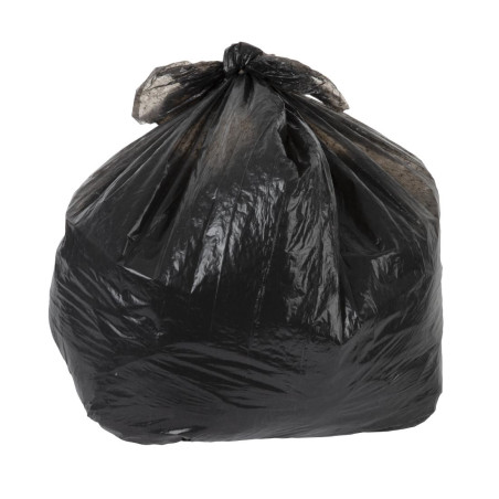 Grands sacs poubelle noirs utilisation courante Jantex 80L (lot de 10)