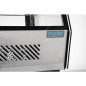 Vitrine de comptoir réfrigérée économe en énergie Polar Série G noire 160L