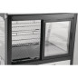 Vitrine de comptoir réfrigérée économe en énergie Polar Série G noire 120L