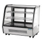 Vitrine de comptoir réfrigérée économe en énergie Polar Série G noire 120L