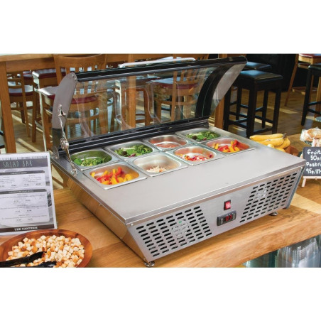 Comptoir de préparation positif économe en énergie Polar Série G 4 x GN 1/3