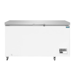 Congélateur coffre avec couvercle inox Polar Série G 378L