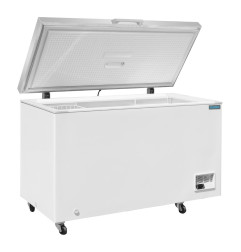 Congélateur coffre avec couvercle inox Polar Série G 378L