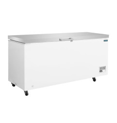Congélateur coffre avec couvercle inox Polar Série G 581L