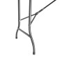 Table pliante rectangulaire en rotin PE Bolero marron 
