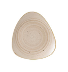 Assiettes triangulaires Churchill Stonecast Nutmeg Cream 311mm (Lot de 6)