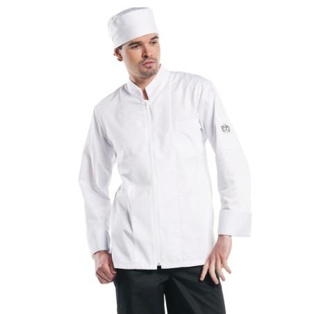 Veste de cuisine mixte Chaud Devant Monza manches longues blanche XXL