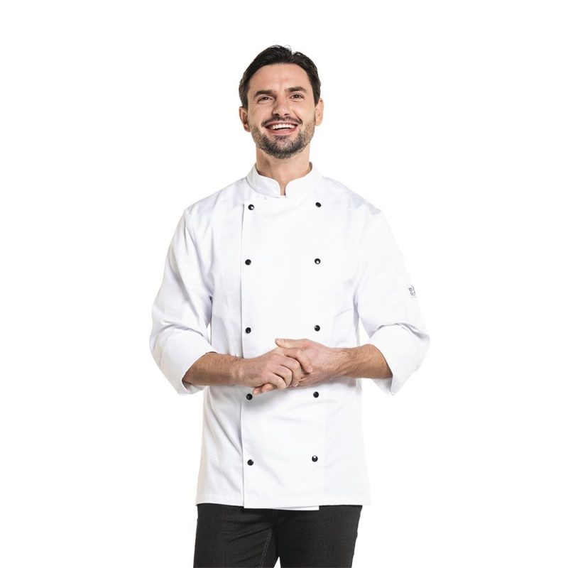 Veste de cuisine mixte Chaud Devant Firenze blanche XXXL