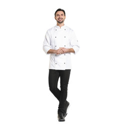 Veste de cuisine mixte Chaud Devant Firenze blanche XXXL
