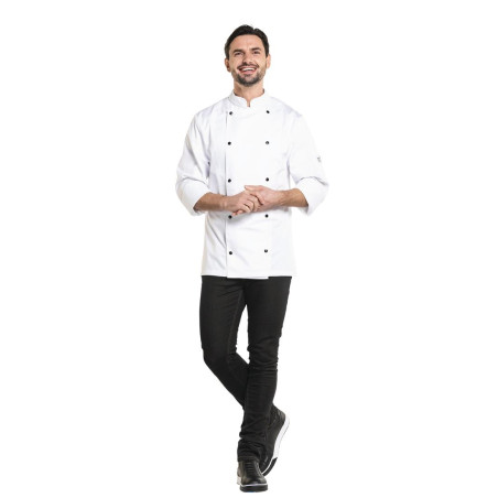 Veste de cuisine mixte Chaud Devant Firenze blanche XXXL