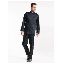Veste de cuisine Chaud Devant Roma noire XL