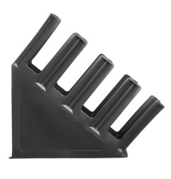 Porte-gobelets en  polypropylene noir Kristallon Olympia 4 emplacements