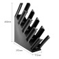 Porte-gobelets en  polypropylene noir Kristallon Olympia 4 emplacements