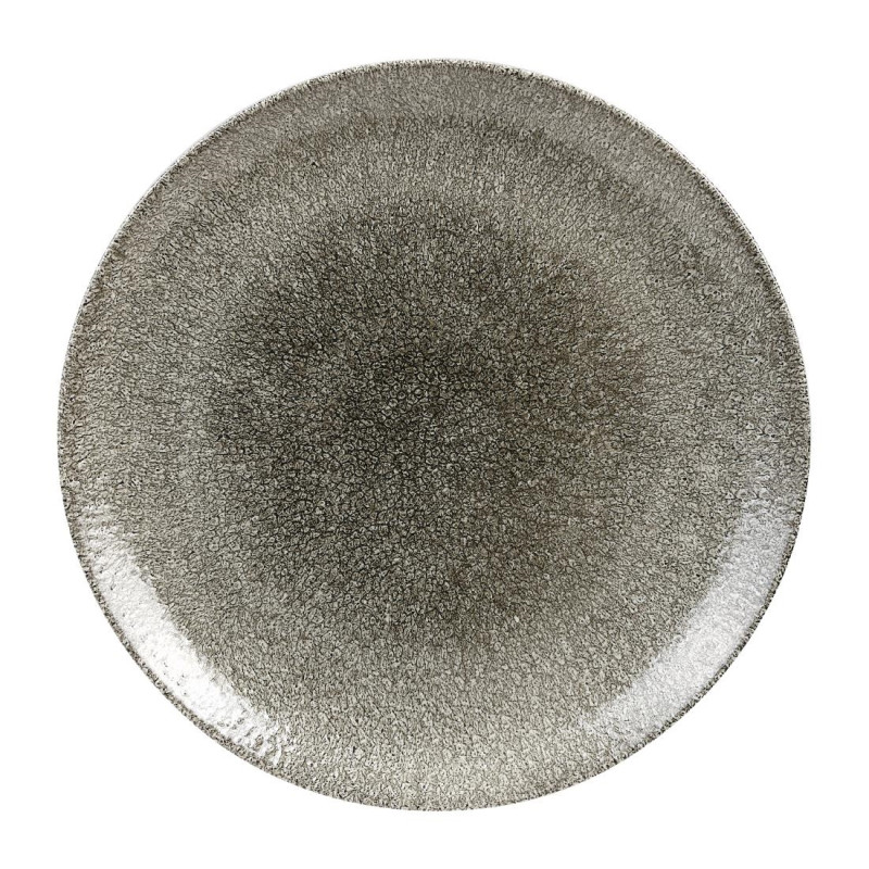 Assiettes rondes Churchill Studio Prints Raku Quartz Black 288mm (Lot de 12)