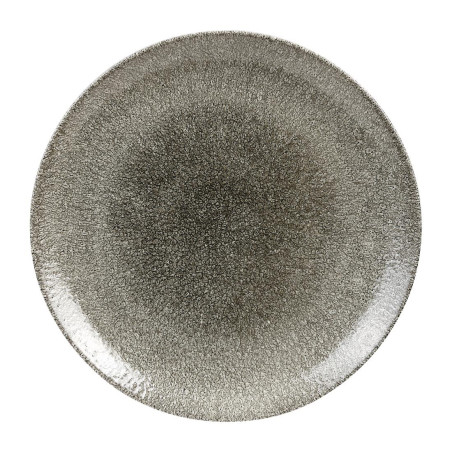 Assiettes rondes Churchill Studio Prints Raku Quartz Black 288mm (Lot de 12)