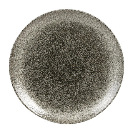 Assiettes rondes Churchill Studio Prints Raku Quartz Black 260mm (Lot de 12)