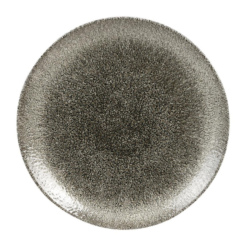 Assiettes rondes Churchill Studio Prints Raku Quartz Black 217mm (Lot de 12)