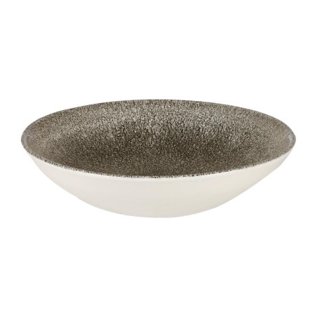 Assiettes coupe ronde Churchill Studio Prints Raku Quartz Black 182mm (Lot de 12)