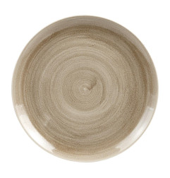 Assiettes rondes Churchill Stonecast Patina Antique Taupe 288mm (Lot de 10)
