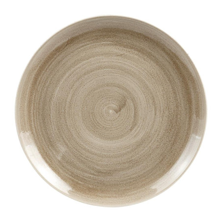 Assiettes rondes Churchill Stonecast Patina Antique Taupe 288mm (Lot de 10)