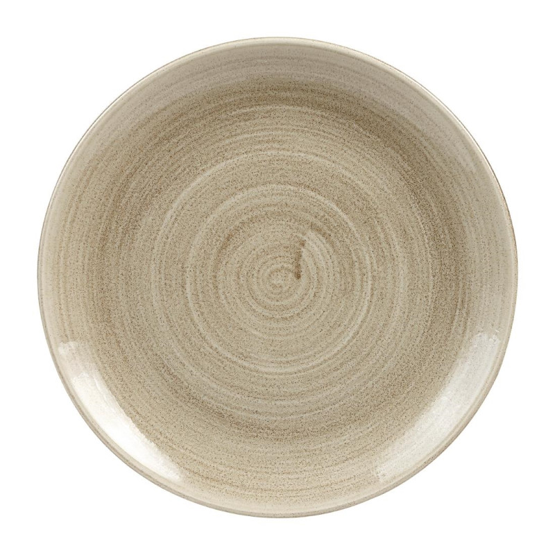 Assiettes rondes Churchill Stonecast Patina Antique Taupe 260mm (Lot de 9)